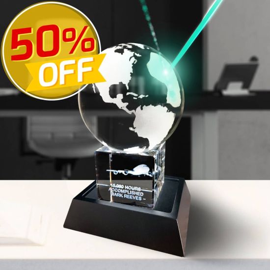3D Crystal Earch Globe Award