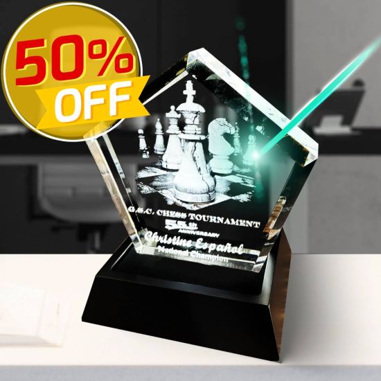 3D Crystal Pentagon Award