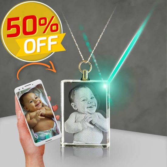 2D Crystal Rectangle Necklaces