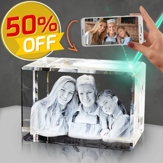 3D Crystal Rectangle Wide
