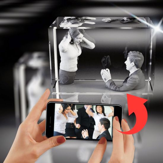 3D Crystal Rectangle Wide