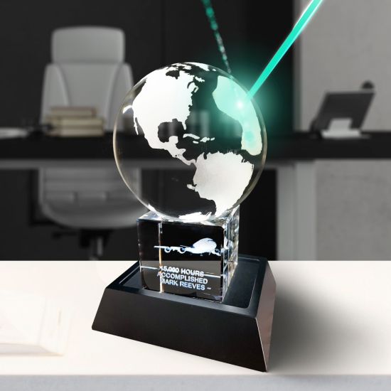 3D Crystal Earch Globe Award main product photo