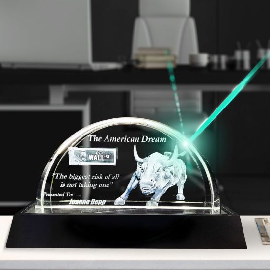 3D Crystal Half Moon Award main product photo
