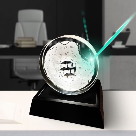 3D Crystal Puck Award main product photo