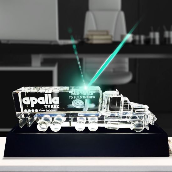 3D Crystal Truck Award main product photo