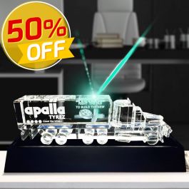 3D Crystal Truck Award