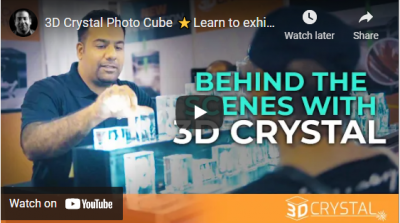 3D Crystal Photo Cube ⭐Learn to exhibit⭐